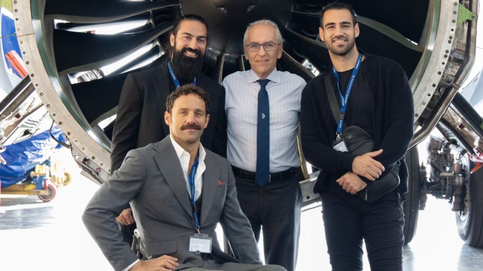 Dimitris Gerogiannis_CEO AEGEAN, Antonis Tsapatakis_Athlete, Michalis Seitis_Athlete, Giannis Sevdikalis_Athlete